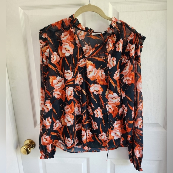 ICHI Denmark Floral Women's Blouse 2 Piece Blouse - Floral NWT - Picture 1 of 11